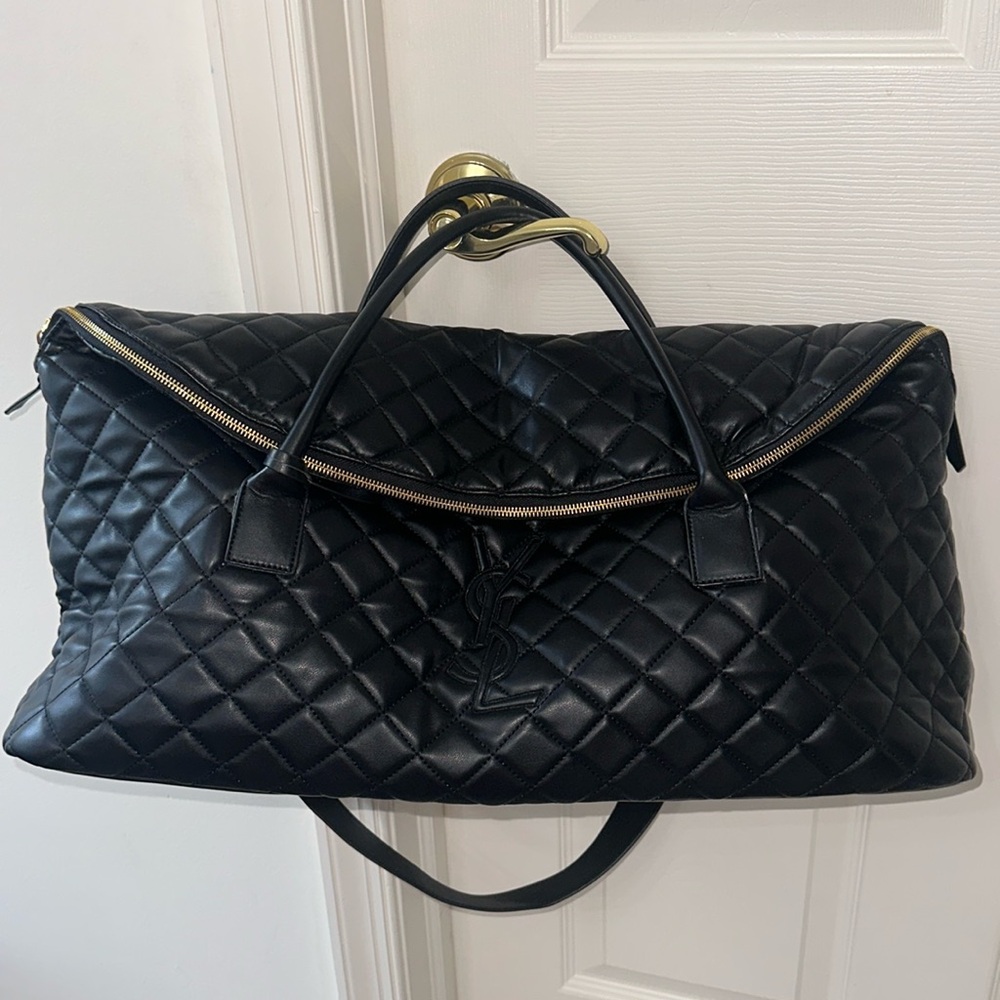 YSL- ES GIANT TRAVEL BAG IN QUILTED LEATHER- AS IS